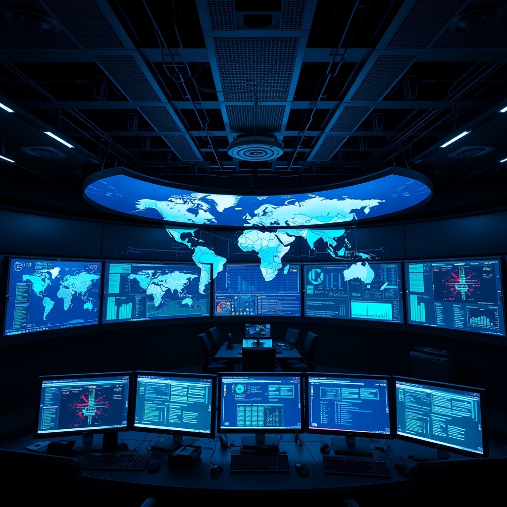 Cybersecurity operations center monitoring logistics
