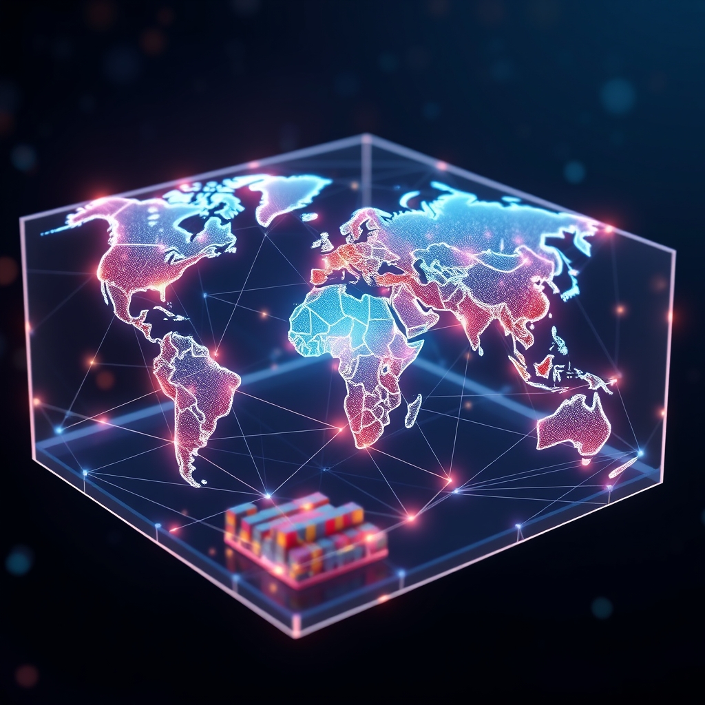 Digital twin logistics visualization