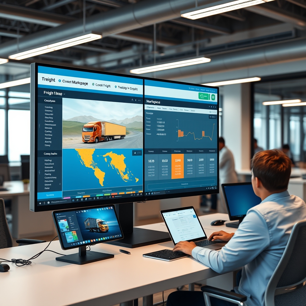 Digital freight marketplace platform