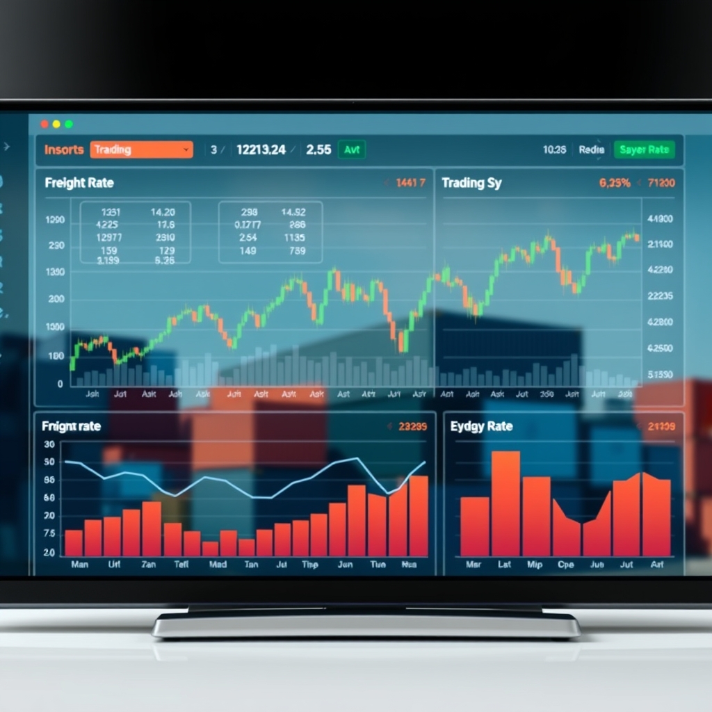 Freight rate hedging dashboard